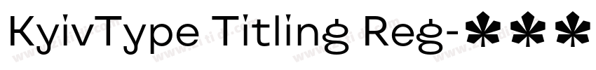KyivType Titling Reg字体转换